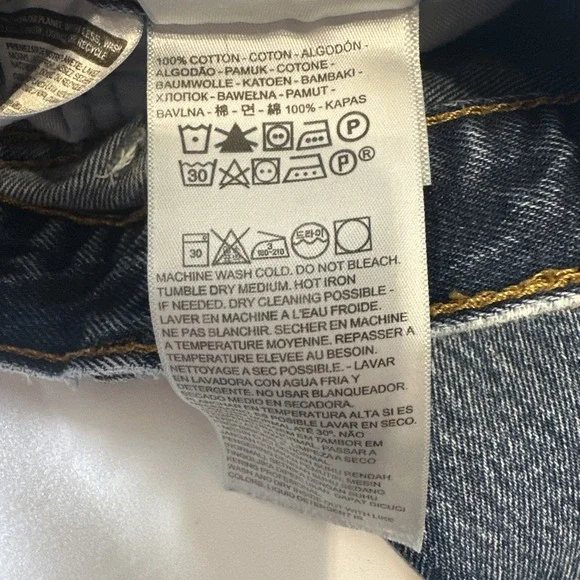 Levis Jeans Mens 36x34 (35x34) Dark Blue 517 Boot Cut All Cotton Denim - Picture 12 of 14